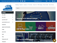 Tablet Screenshot of ladapower.com
